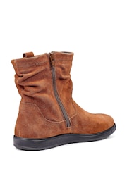 Hotter Brown Regular Fit Sprite Zip Boots - Image 3 of 4