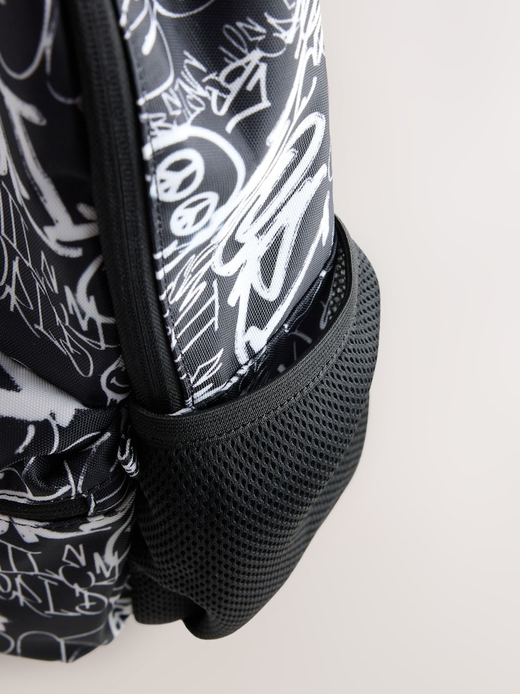 X Smiley World Graffiti Backpack - Image 11 of 11