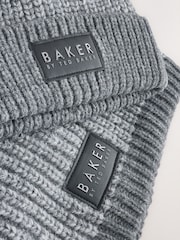 Baker by Ted Baker Grey Marl Beanie and Snood Set - Image 2 of 3
