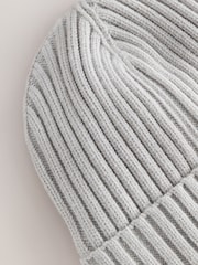 Baker by Ted Baker Grey Logo Beanie and Gloves Set - Image 3 of 5