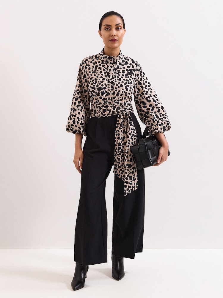 Phase Eight Leopard Jumpsuit - صورة 1 من 6 Phase Eight Leopard Jumpsuit - صورة 1 من 6