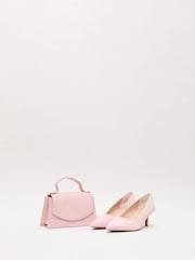Phase Eight Pink Suede Court Shoes - Image 5 of 7