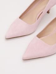 Phase Eight Pink Suede Court Shoes - Image 6 of 7