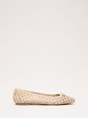 Phase Eight Natural Leather Ballet Pumps - Image 2 of 7