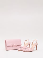 Phase Eight Pink Grosgrain Heels - Image 4 of 7