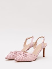 Phase Eight Pink Grosgrain Heels - Image 5 of 7