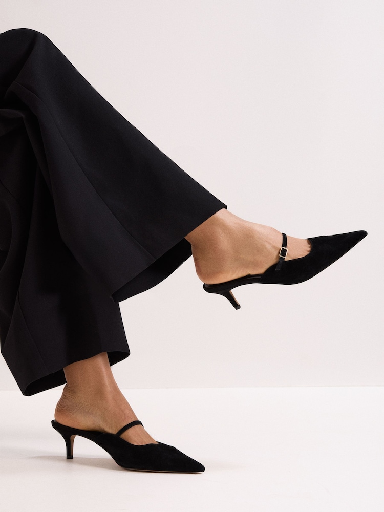 Phase Eight Suede Mary Jane Mules - Image 7 of 7 Phase Eight Suede Mary Jane Mules - Image 7 of 7