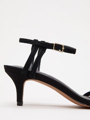 Phase Eight Black Suede Strappy Sandals - Image 4 of 6