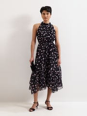 Phase Eight Black Suede Strappy Sandals - Image 6 of 6