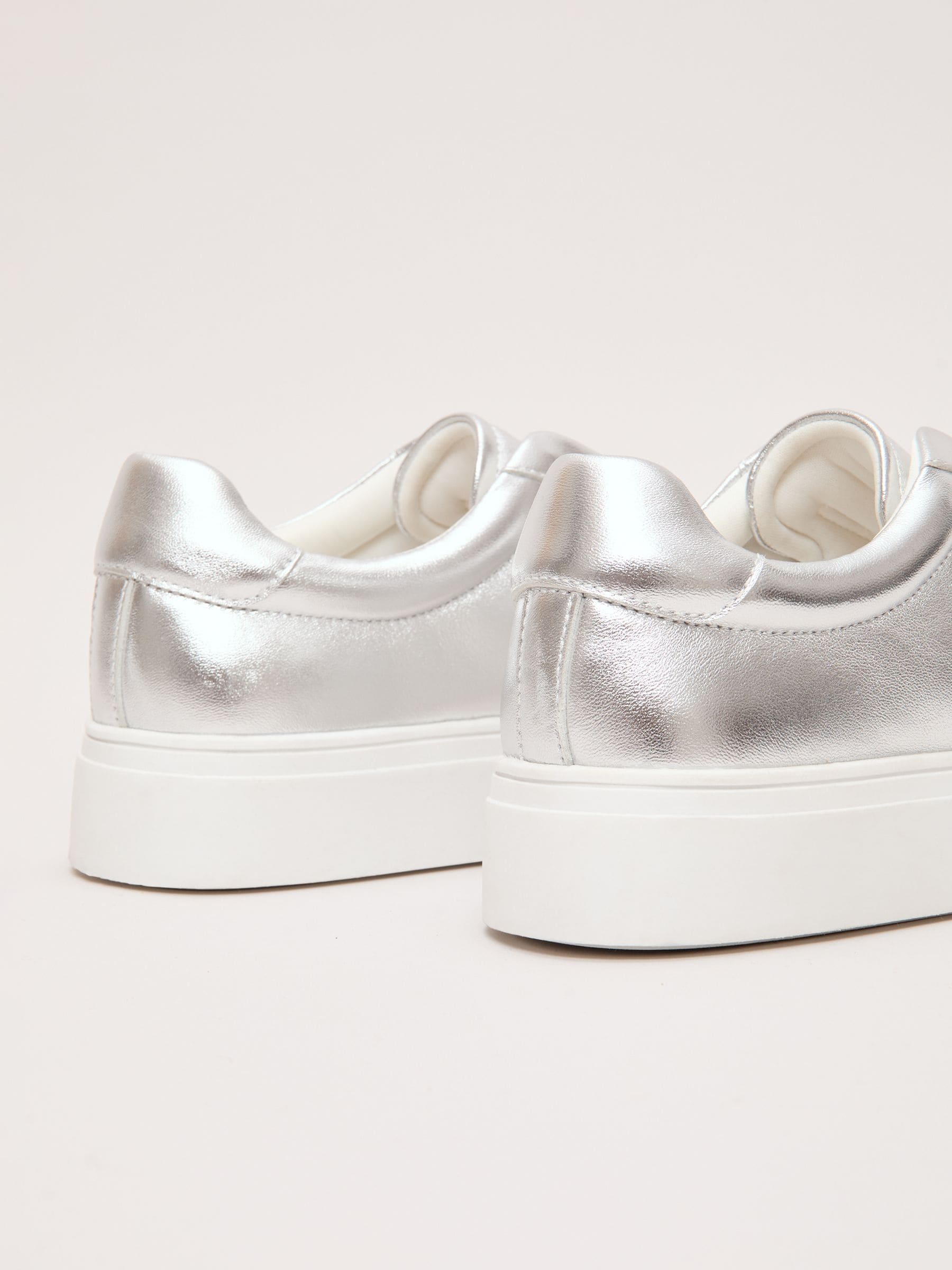 Buy Phase Eight Silver Leather Trainers from Next USA