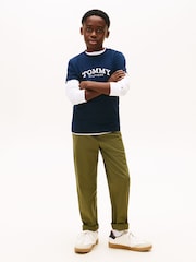 Tommy Hilfiger Blue Logo Print T-Shirt - Image 3 of 5