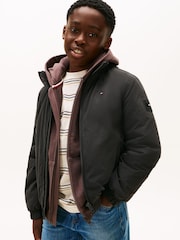 Pakirana podložena jakna s kapuco Tommy Hilfiger Essential - Slika 1 iz 5