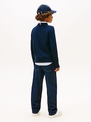 Tommy Hilfiger Blue Essential Pure Lambswool Jumper - Image 2 of 5