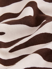 Zebra Print Long Sleeve Sweat Dress (3mths-7yrs) - Image 9 of 9