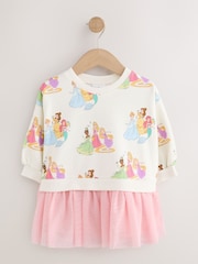 Pink Disney Princesses Sweat Mesh Dress (9mths-7yrs) - Image 5 of 8