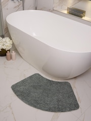 My Mat Ghost Grey Soft Curved Bathmat - Image 1 of 3