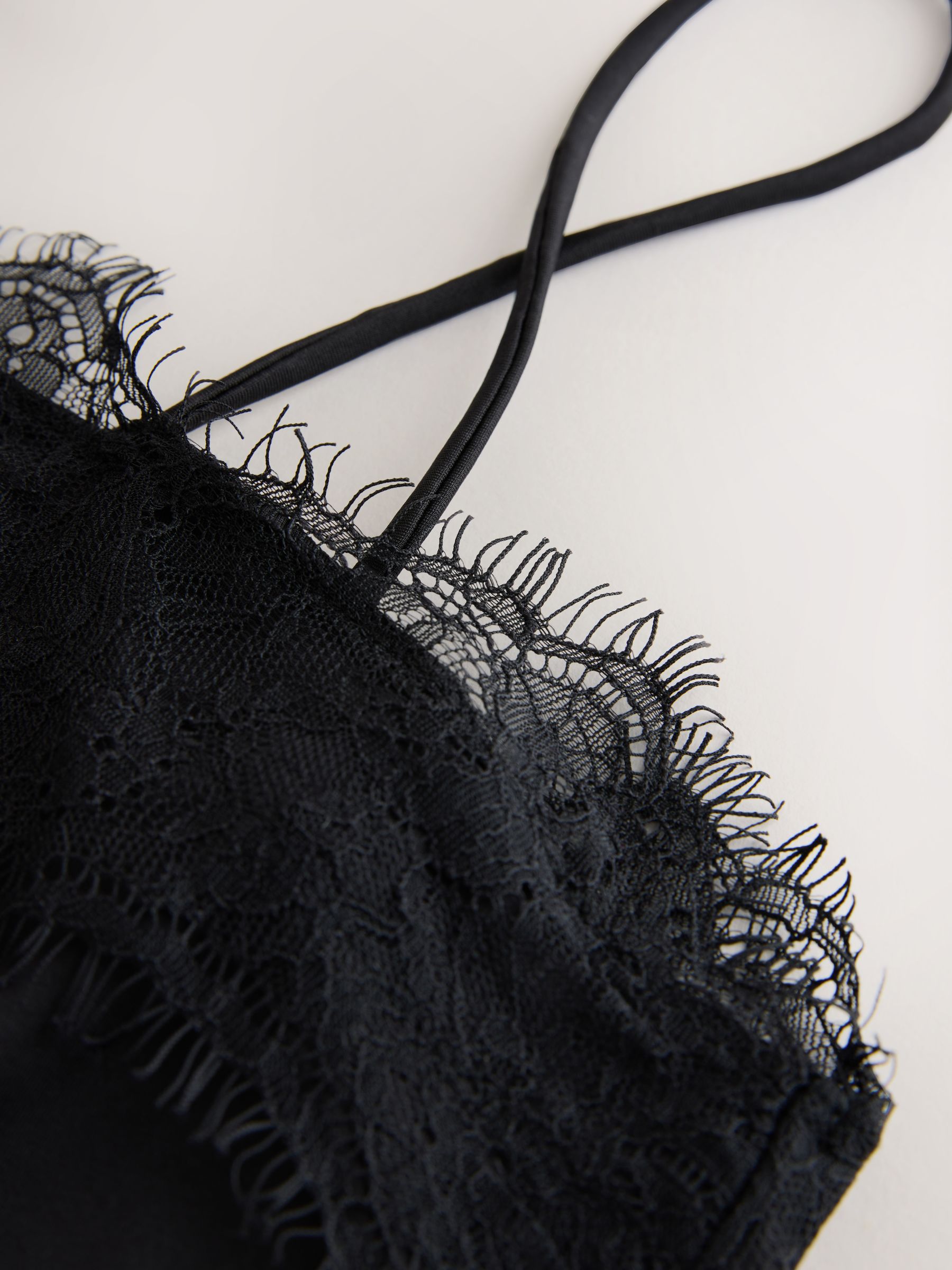 Buy Black Lace Trim Sleeveless Cami Top from Next Canada