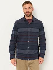 FatFace Grey Long Sleeve Wye Horizontal Stripe Shirt - Image 1 of 6