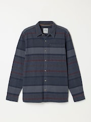 FatFace Grey Long Sleeve Wye Horizontal Stripe Shirt - Image 6 of 6