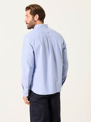 FatFace Haddon Blue Long Sleeve Brushed Oxford Shirt - Image 3 of 7