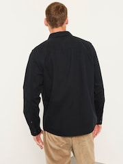 FatFace Washed Black Long Sleeve Cord Shirt - Image 2 of 6