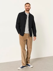 FatFace Washed Black Long Sleeve Cord Shirt - Image 4 of 6