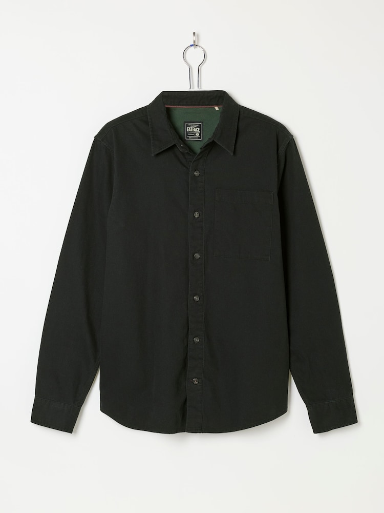 FatFace Washed Black Long Sleeve Cord Shirt - Image 6 of 6 FatFace Washed Black Long Sleeve Cord Shirt - Image 6 of 6