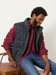 FatFace Burgundy Red Long Sleeve Cord Shirt - Image 5 of 6