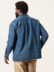 FatFace Dark Blue Relaxed Fit Denim Shirt - Image 2 of 6