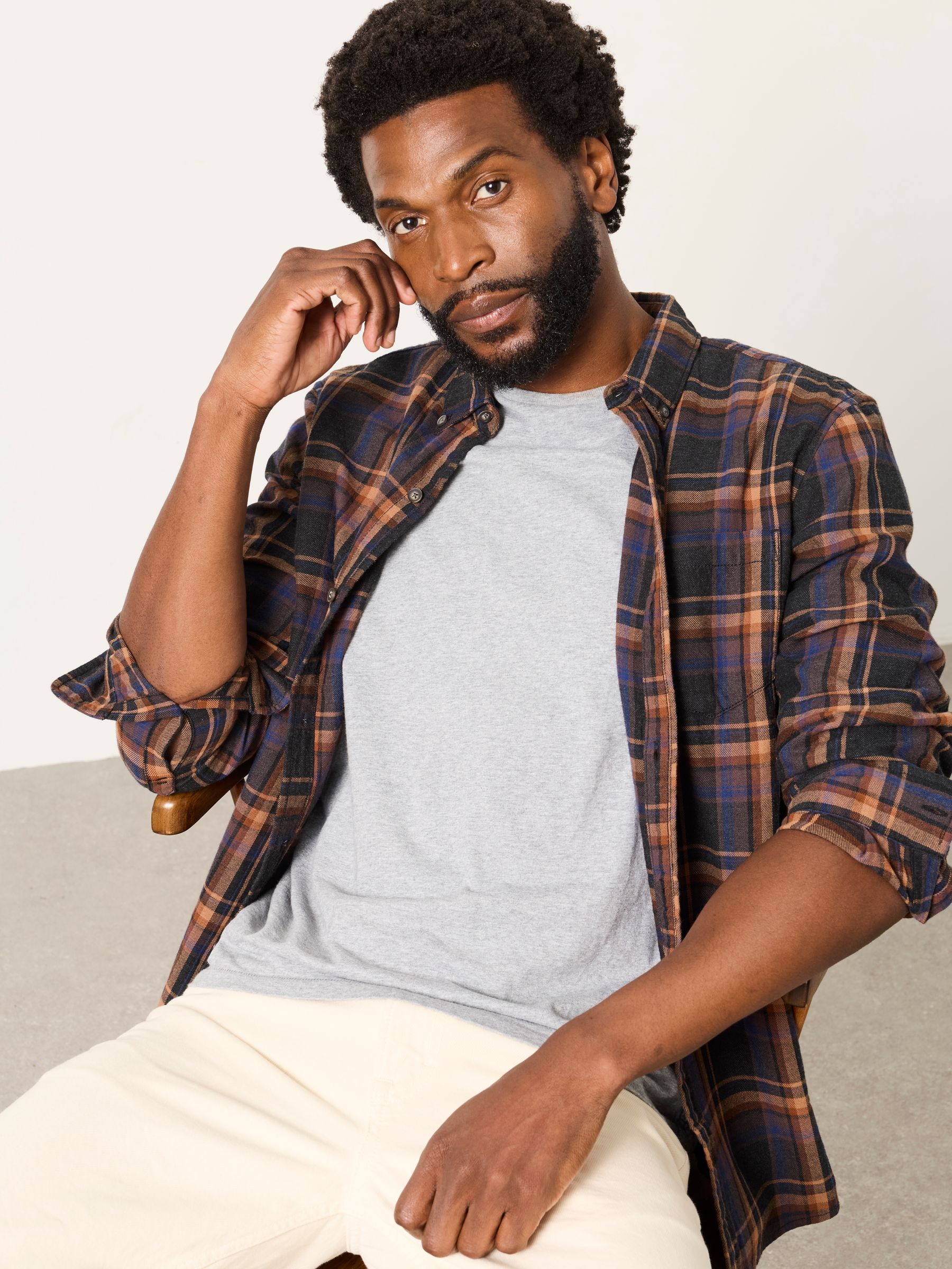 Buy FatFace Selson Dark Brown Long Sleeve Check Shirt from Next USA