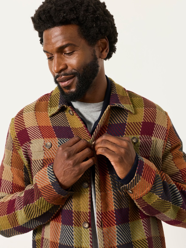 FatFace Sabden Multi Twill Check Overshirt - Image 2 of 4 FatFace Sabden Multi Twill Check Overshirt - Image 2 of 4