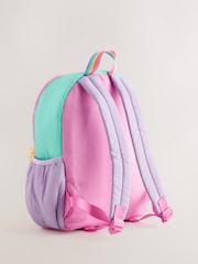 Little Bird ni Jools Oliver Back To School Pastel Rainbow Colourblock Nylon Quilted Heart Backpack - Larawan 5 ng 6