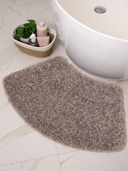 My Rug Mocha Shaggy Curved Bathmat - Image 1 of 3