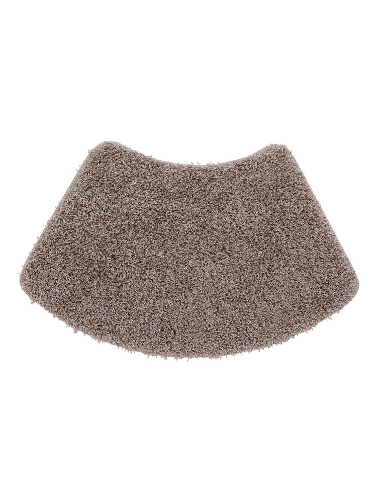 My Rug Mocha Shaggy Curved Bathmat - Image 2 of 3 My Rug Mocha Shaggy Curved Bathmat - Image 2 of 3