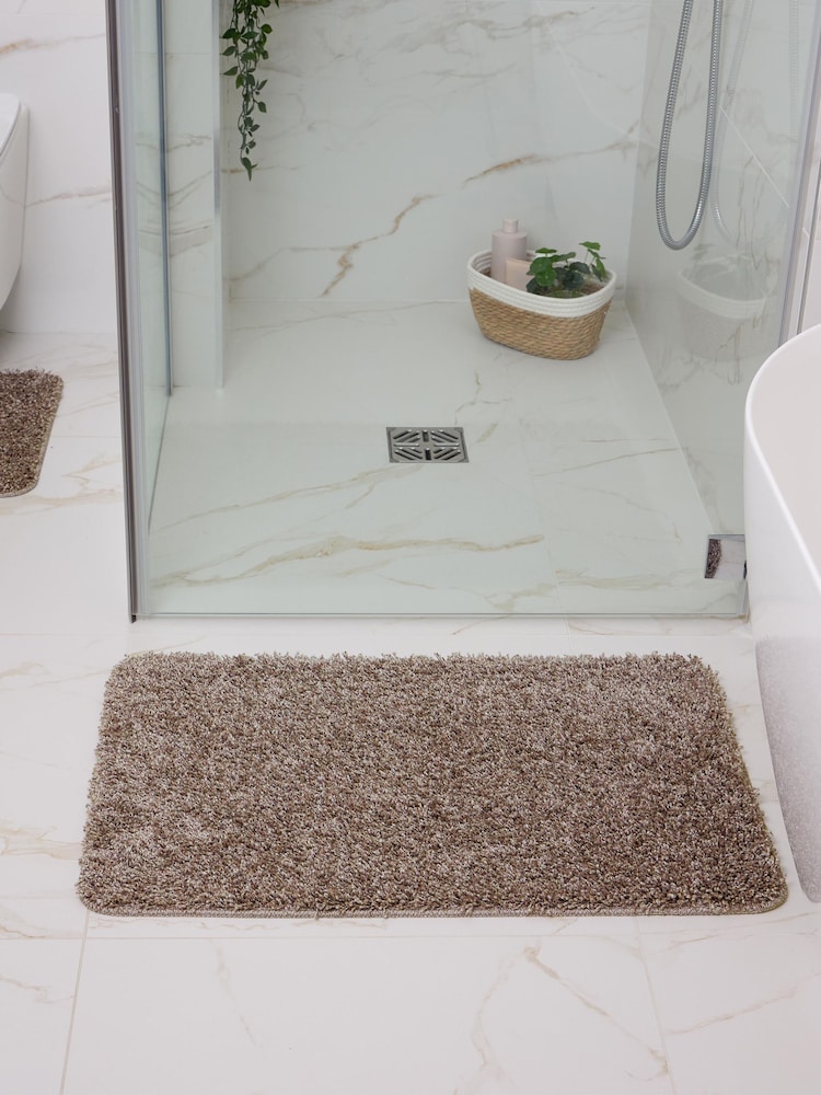 My Rug Mocha Shaggy Bathmat - Image 1 of 5 My Rug Mocha Shaggy Bathmat - Image 1 of 5