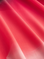 Pink Hibiscus Mesh Maxi Skirt - Image 9 of 10