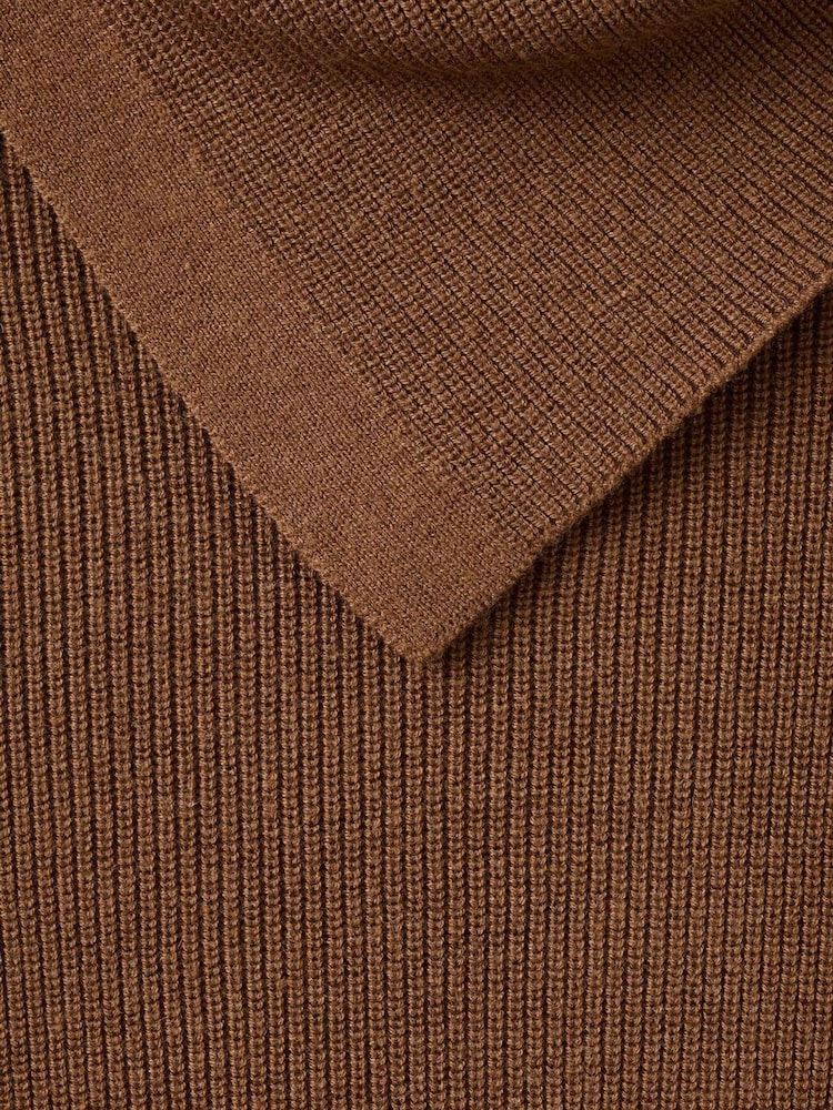 Mango Brown Button Detailed Knitted Jumper - Image 6 of 6