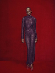 Mango Red Lace Detailed Blouse - Image 1 of 6