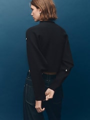 Mango Black Embellished Blouse - Image 3 of 5