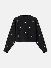 Mango Black Embellished Blouse - Image 6 of 6