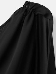 Mango Black Asymmetric Cape Detailed Dress - Image 5 of 5