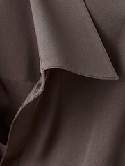 Mango Brown Wrap Over Blouse - Image 6 of 6