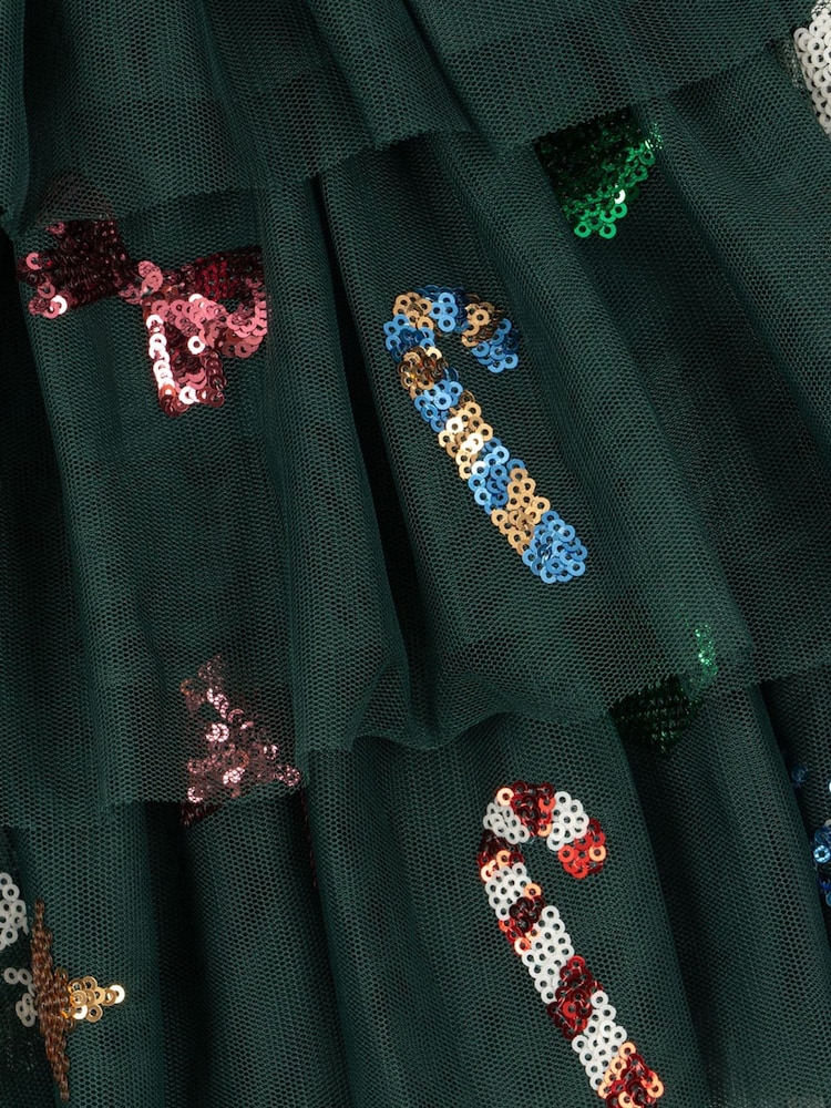 Konges Sløjd Green Yvonne Christmas Dress - Image 7 of 7