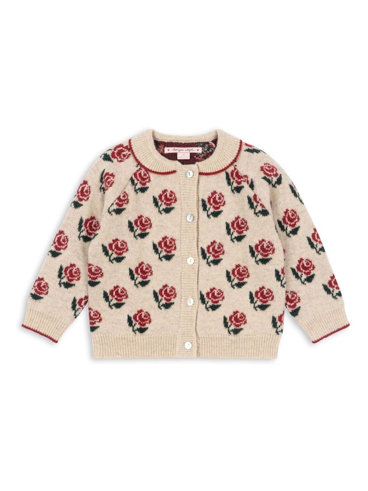 Konges Sløjd Belou Cardigan com gola em malha - Imagem 1 de 4