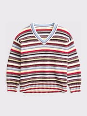 Abercrombie & Fitch Cream Dad V-Neck Jumper - Image 5 of 5