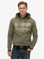 Superdry Green Outdoor Supply Co Relaxed Hoodie - Image 1 of 7