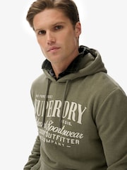 Superdry Green Outdoor Supply Co Relaxed Hoodie - Image 2 of 7