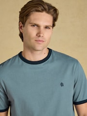 Joules Rugby Club Blue Crew Neck Cotton T-Shirt - Image 3 of 6