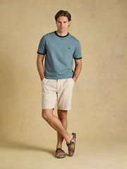 Joules Rugby Club Blue Crew Neck Cotton T-Shirt - Image 5 of 6