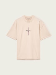 AllSaints White Knox Short Sleeve Crew T-Shirt - Image 8 of 8